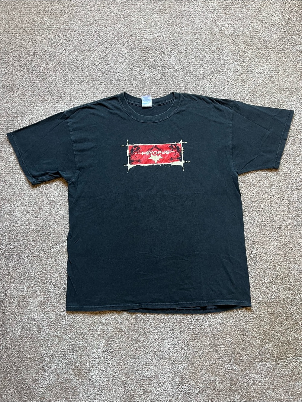 VTG 00’s / Y2K Psyopus Mathcore Deathcore Faded Metal Band Tee